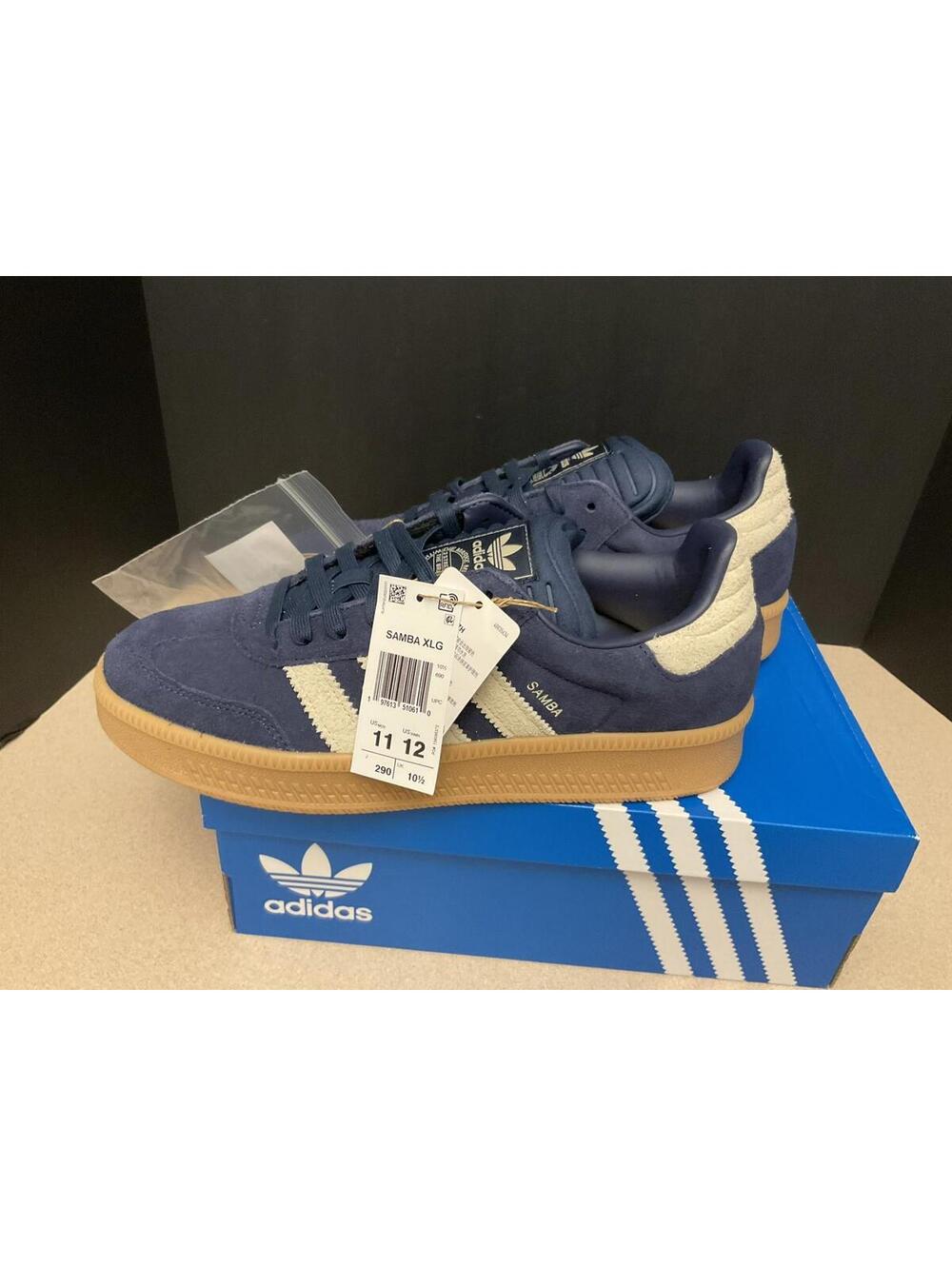 New! Mens Adidas Samba XLG Night Indigo/Warm Vanilla Athletic Shoes. Size 11. - Picture 6 of 10